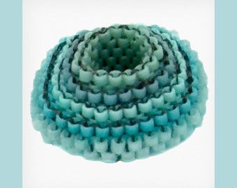 Turquoise Spinner Beaded Bead | Handmade | Beadwork | Spinner | Colorful Jewelry | Pendants