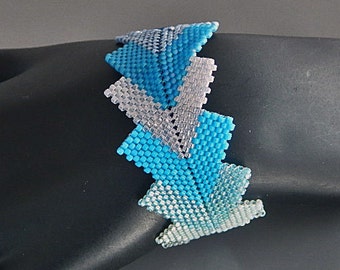 Show Me the Way Blue Beaded Bracelet Instructions | Handmade | Beadwork | Instructions | Patterns | Beading | Jewelry
