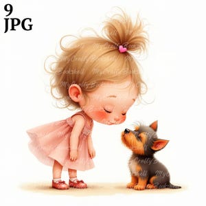 9 Melhores amigas Menina com Cachorro Clipart -JPGs, Amante de cachorro, Menina fofa, Menina aquarela com cachorrinho Clipart, Amante de cachorro Pet Clipart