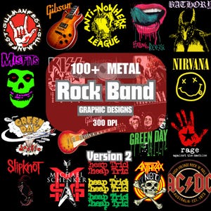 The Newest Metal RockBand 2026 Graphics: 100+ Png Bundle Design For Print