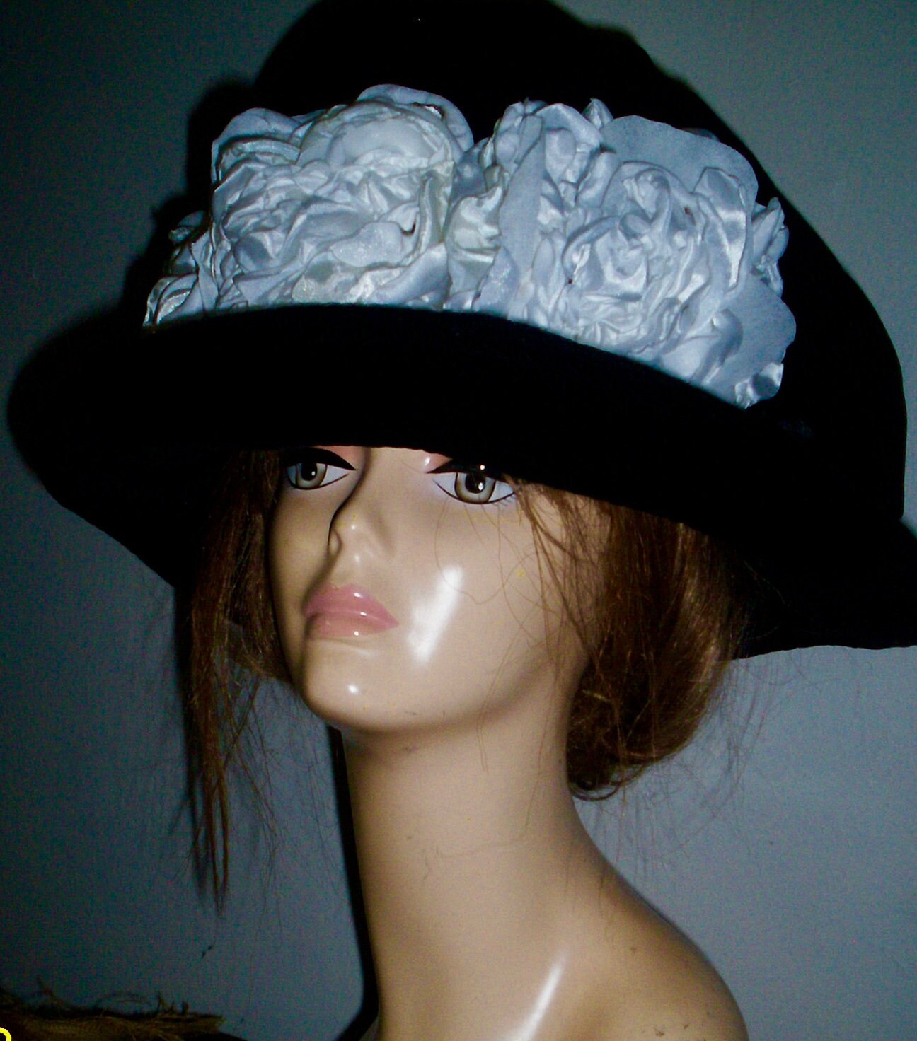 English tea hat Ladies day hat Edwardian hat Victorian hat Etsy