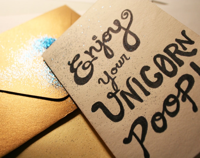 Glitter Bomb Card With Personal Message Etsy