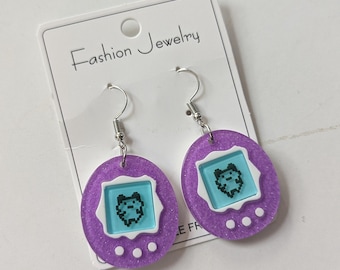 Kolczyki Tamagotchi