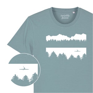 Kayak Wilderness Organic Cotton T-Shirt – Mountain Lake Design
