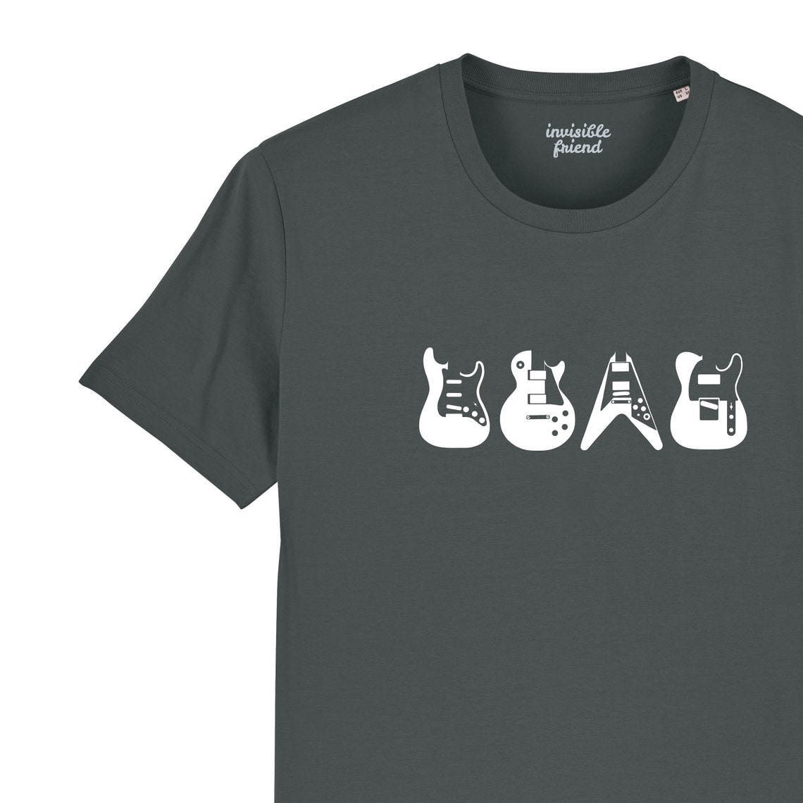 Iconic Guitars Organic Cotton Tshirt Guitar Tshirt Gifts Etsy
