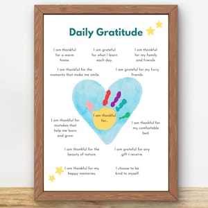 Gratitude Poster, Coping skills, calm down corner, therapy poster, calming tools, counselor décor, classroom poster, CBT, gift, Thanksgiving