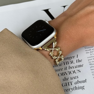 Gold Apple Watch Band, iWatch strap 45mm 44mm 42mm 41mm 40mm 38mm 49mm, Luxury Women Metal Bracelet, Apple Watch 7 8 9 10 Apple armband gift