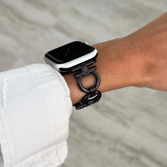 Black Stainless Steel Apple Watch Band: Luxury Metal  display picture 1