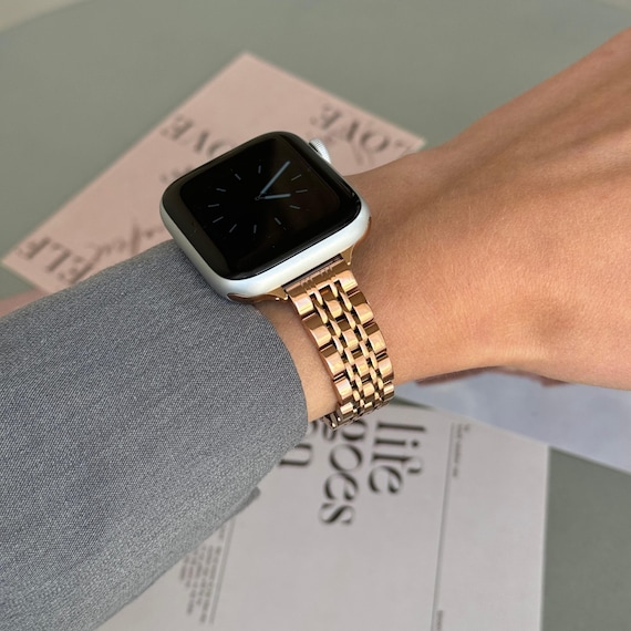 rose gold bracelet apple watch se 44mm