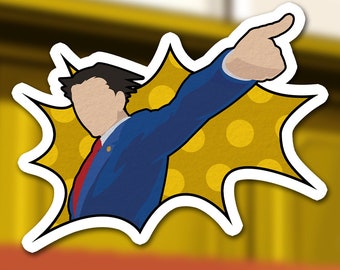 Phoenix Wright Ace Attorney Objection Sticker