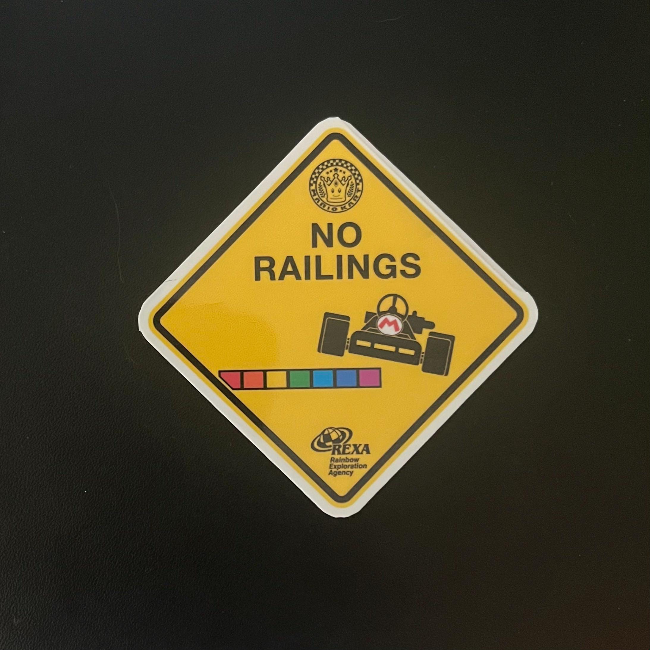 Loading Sign Mario Kart Mario Kart Rainbow Road Caution Sign Sticker - Etsy