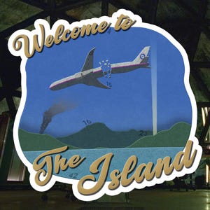 Welcome to the Island LOST TV Sticker