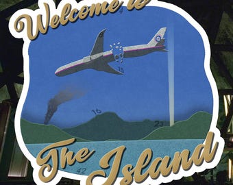 Welcome to the Island LOST TV Sticker