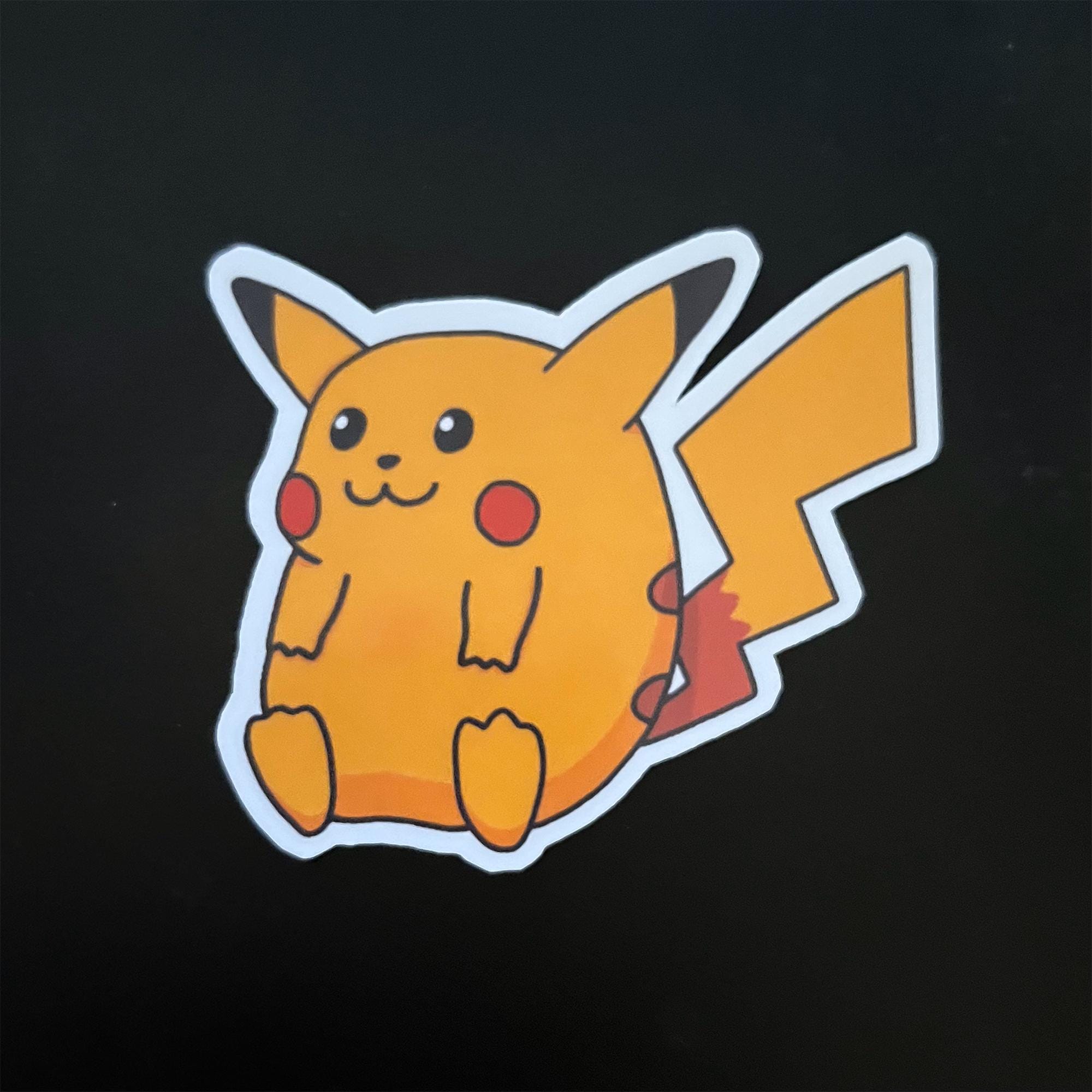 Pokémon Gen 1 Fat Pikachu Sticker - Etsy