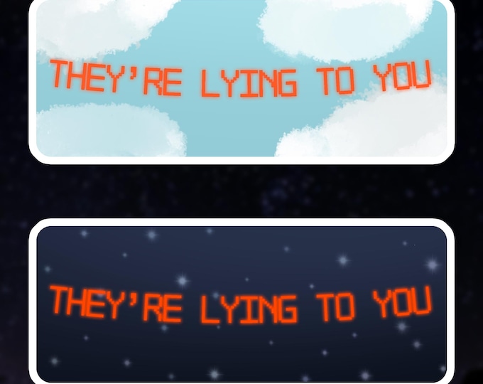 Paradise "they're Lying to You" Hulu TV Show Sticker Etsy