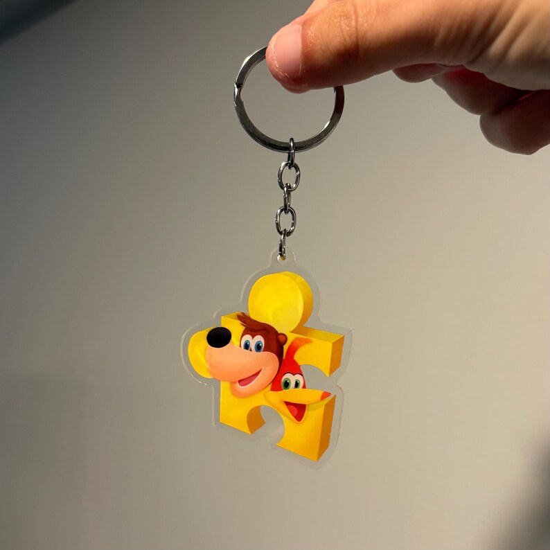 Banjo-kazooie Jiggy Keychain - Etsy