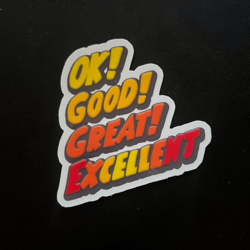 Mario and Luigi Action Command Sticker - Etsy