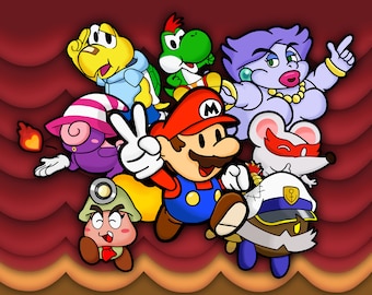マリオ＆ルイージRPG ポスター Amazon.co.jp: ピラミッドアメリカ スーパーマリオ ポスター