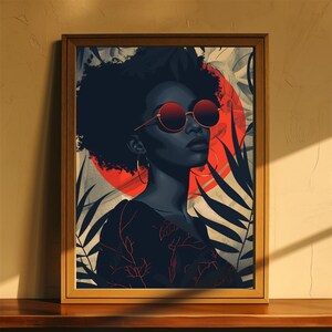 BLACK POWER Poster Art Print / Divine Feminine / Pop Art Ideal Home Wall Decor or Gift / Unique Posters / UNFRAMED