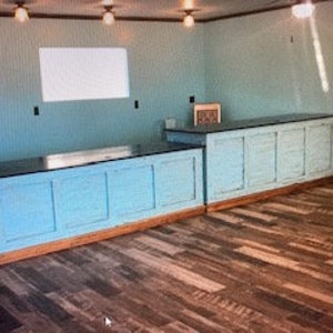 Distressed Retail Check-out Counter Kitchen Island / Bar / Desk image 8