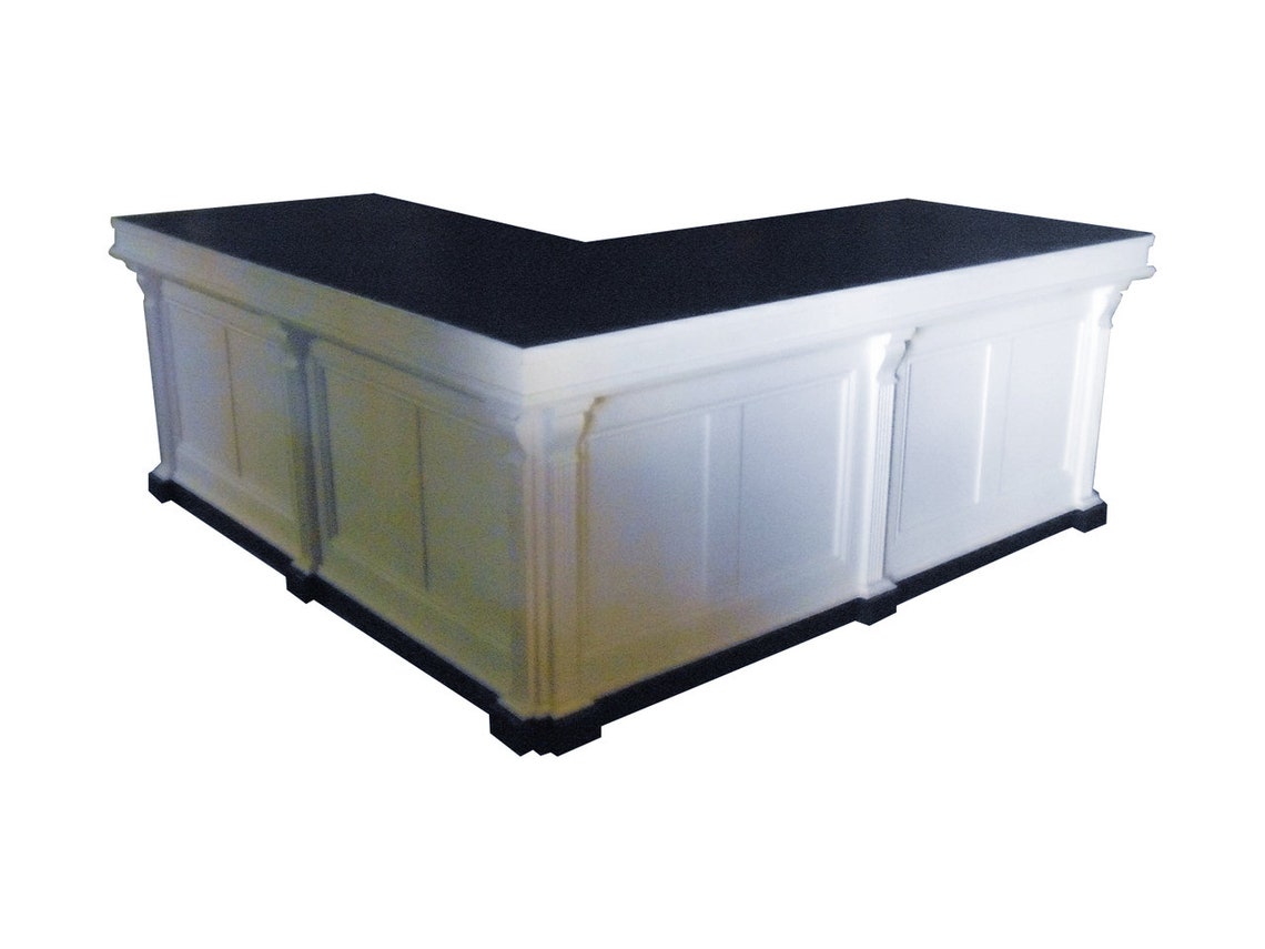 L Shaped Cash Wrap Counter or Desk Etsy