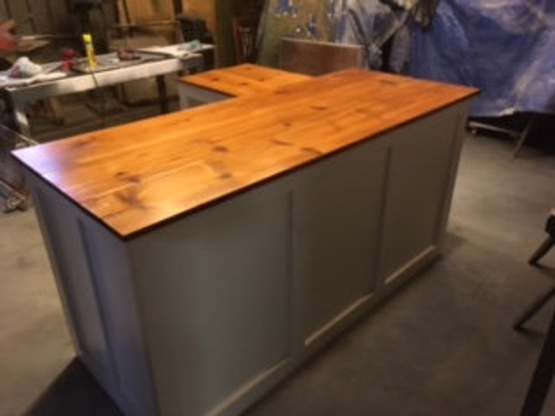 Distressed Retail Check-out Counter Kitchen Island / Bar / Desk image 6