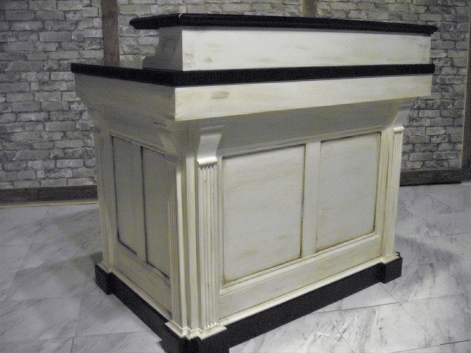 Medium Reception Desk French Antique Repro. Etsy UK