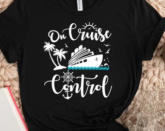 On Cruise Control Tee, Summer Vacation Tee, Family Matching Tee, Cruise Vibes Shirt, Family Vibes Tee, Summer Holiday Tee, Retro Summer Tee
