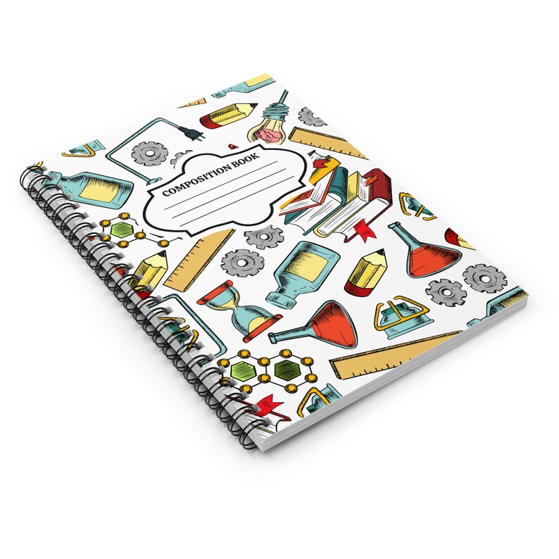 Science Themed Spiral Notebook - Perfect for Students, Teachers ...