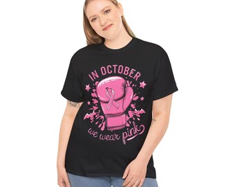 Breast Cancer Awareness Tee, Unisex Cotton Shirt, October Awareness, Supportive Gift, Charity Fundraiser T-Shirt