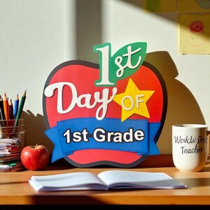First Day of School Photo Prop: Customizable Apple Sign