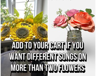 Lyric Flower - Additional Songs for more than 2 flowers, ADD to your cart