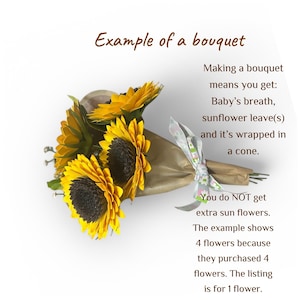 Handcrafted Paper Lyric Sunflowers image 2