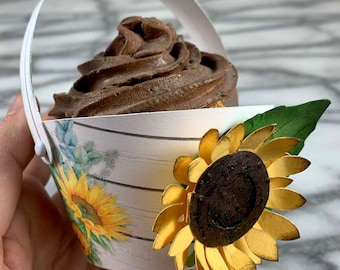 Monster Truck Cupcake Toppers and Wrapper with wobbling wheels, set of 12, cupcake picks, cupcake wrappers, monster truck birthday,