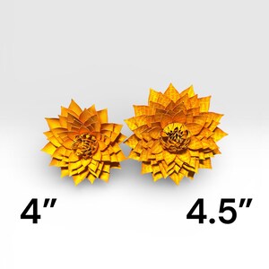 Handcrafted Paper Lyric Table Plate Dahlia's zdjęcie 3