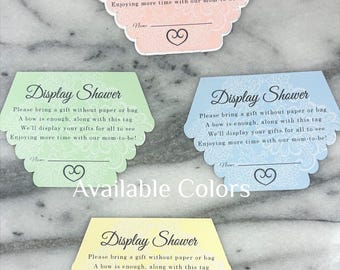 Custom Color or Edit to wording on Diaper Raffle and Display Shower Cards