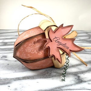 Acorn Place Card and Favor Box, Fall Decorations, Autumn Decorations,  Tiered Tray, Thanksgiving place card, Name Card, Table Decorations