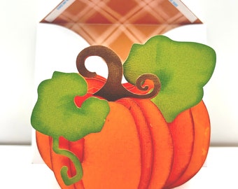 3D Pumpkin Pop Up Card: Fall Thanksgiving Decor