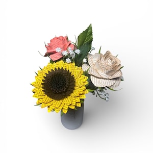 Handcrafted Paper Lyric Sunflowers image 11