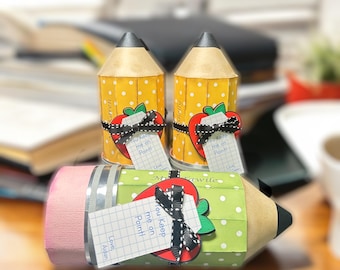 Pencil Gift Card Holder: Teacher Appreciation Favor Box