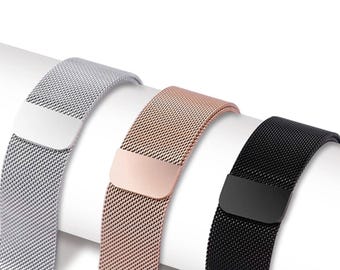 Milanese Magnetic Loop For Apple Watch Strap Band Silicone Watch Bands ForApple Watch Sizes 38/40/41mm&42/44/45mm Series9/8 7/6/5/3/4/3/2 SE