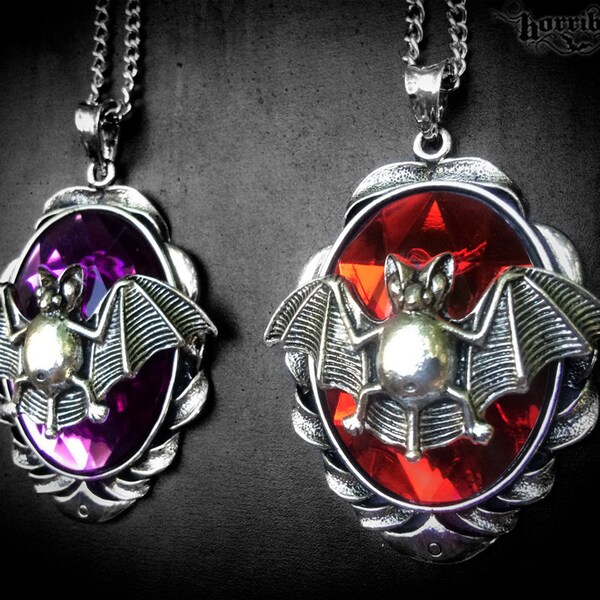 Aangepaste Bat Halsketting / / gotische ketting / / vleermuis sieraden / / Gothic sieraden / / vleermuis Cameo