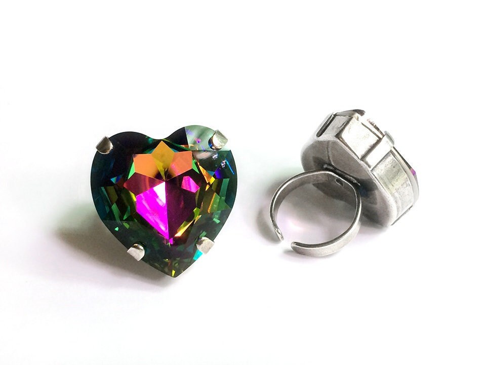 Swarovski Heart Ring size 55 14号 Swarovski Heart Ring size 55 14号