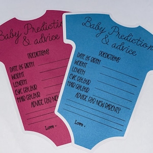 Kaarten met voorspellingen en advies voor baby's: 5 stuks