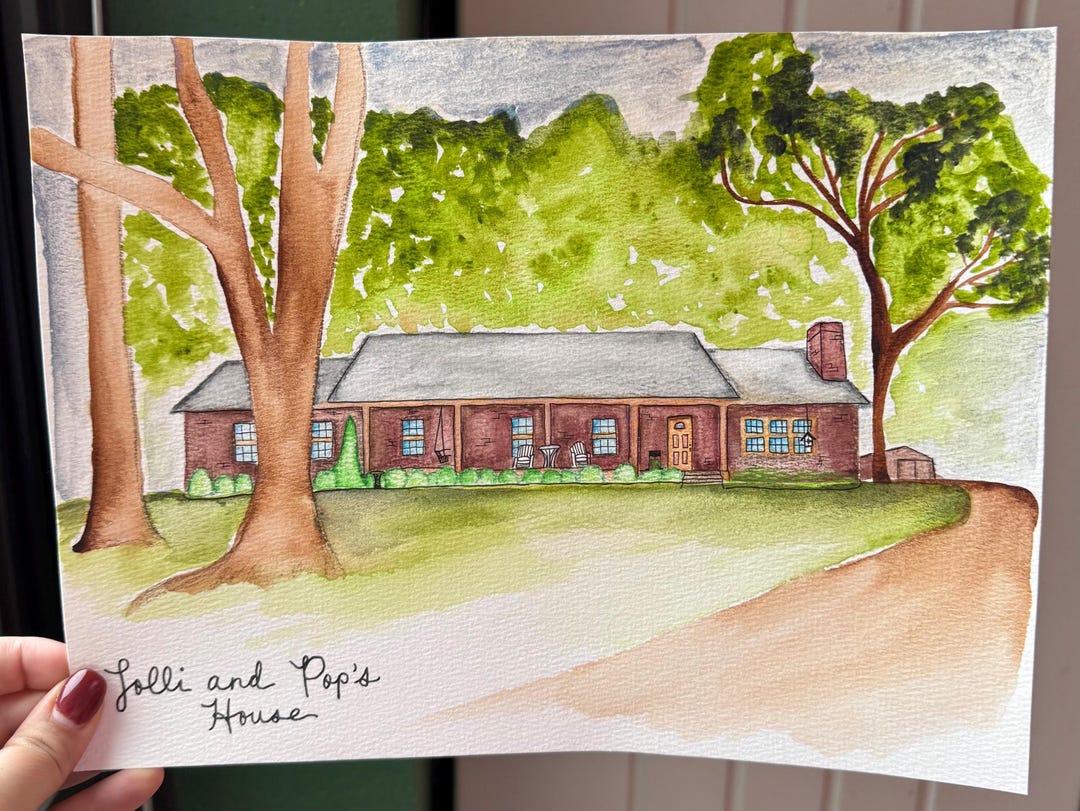 Custom Watercolor House Painting: Personalized Home Portrait Art - Etsy