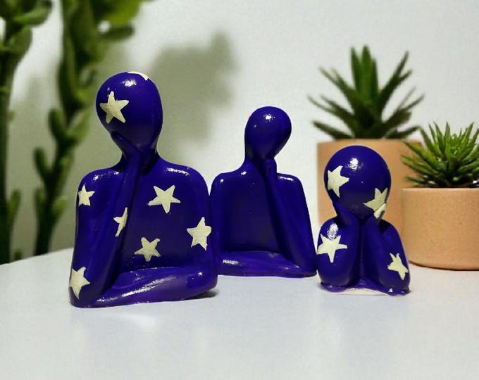 Handmade star decorative figure set