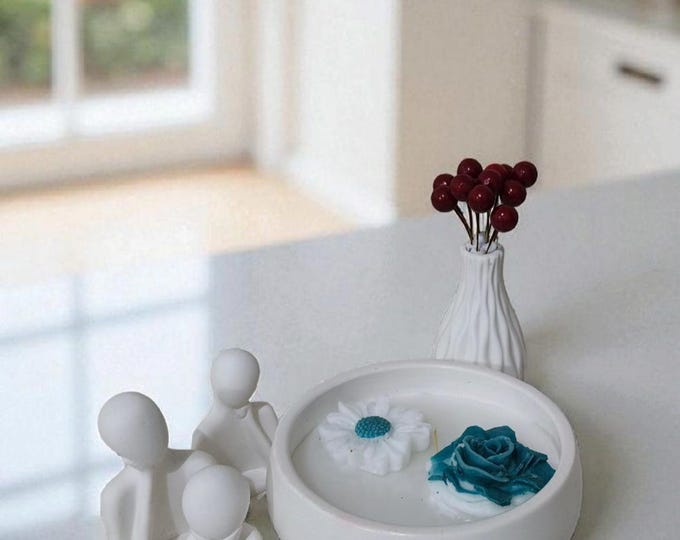 candle vase and thinking people