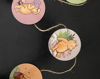 &quot;Winnie Puuh Girlande &quot;&quot;Winnie the Pooh&quot;&quot; - Hundred Morgen Wald - Babyparty - Baby Geburtstag - Baby Dekor.&quot;