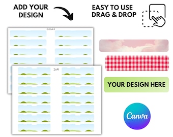 Magnetic Bookmark Canva Template: Printable Personalized Bookmarks