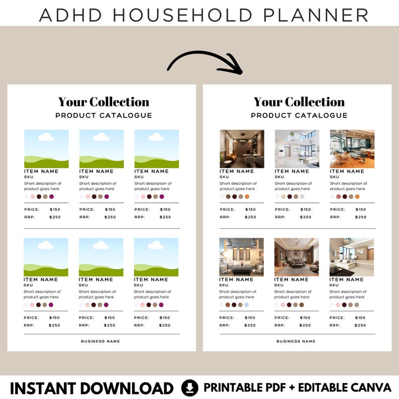 Product Line Sheet Canva Templates: Wholesale Price List Catalog, Pricing Guide Catalogue image 3